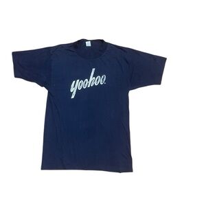 Vintage 70s Navy Yoo-Hoo Single Stitch Short Sleeve Men Tee Sz L